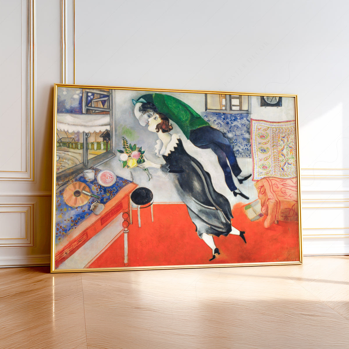 Marc Chagall The Birthday Art Print — artwork preview 1