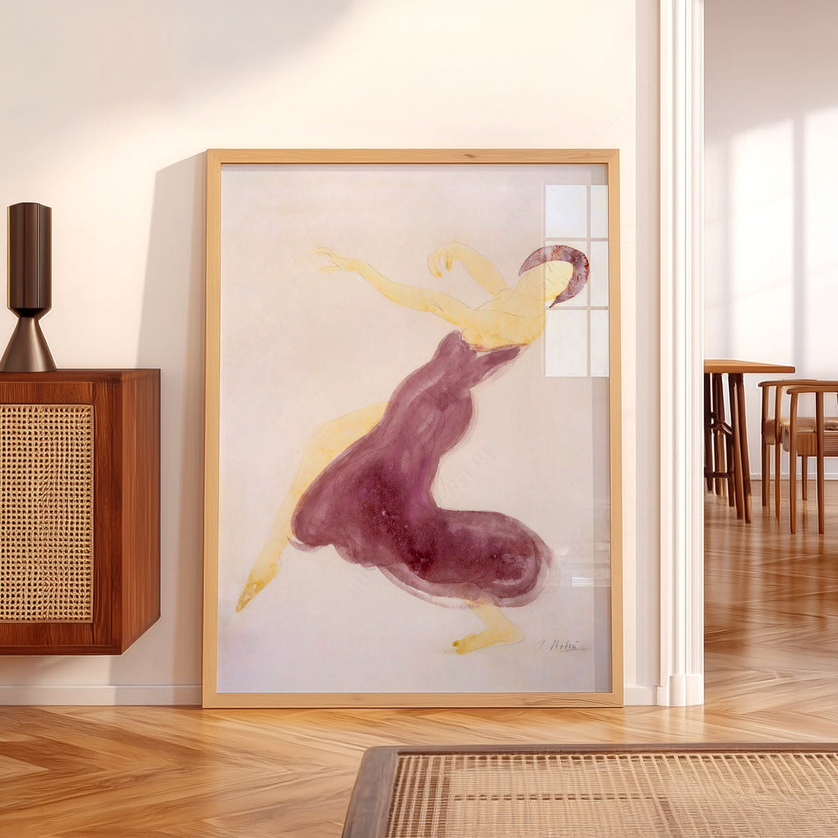 Auguste Rodin Dancer in Purple Art Print — artwork preview 5