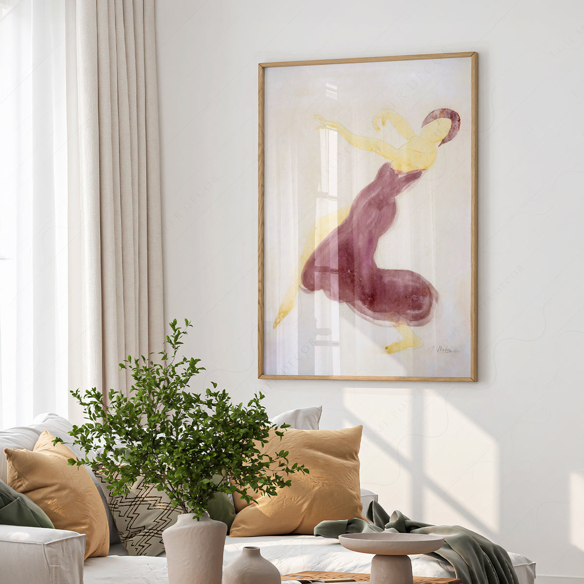 Auguste Rodin Dancer in Purple Art Print — artwork preview 6
