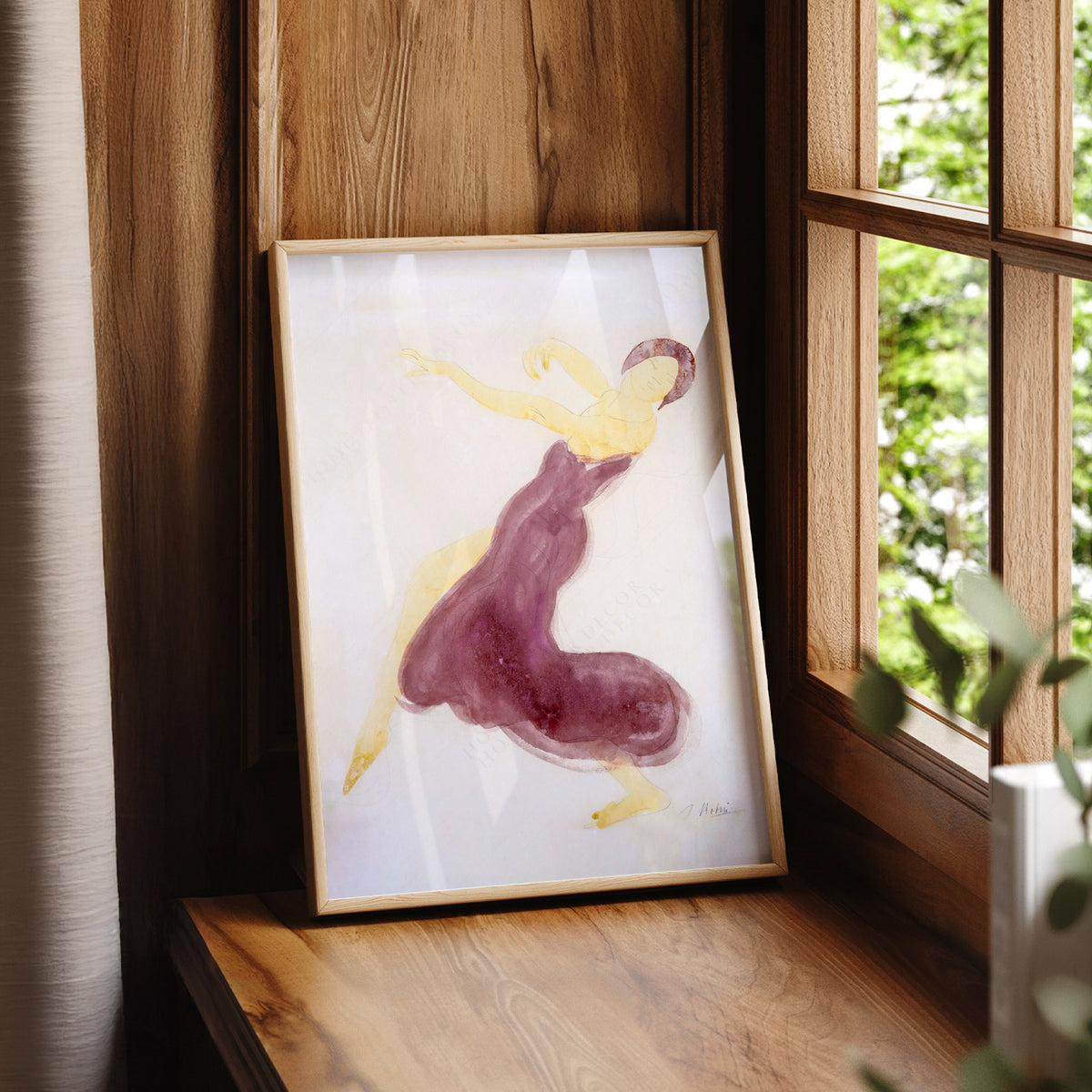 Auguste Rodin Dancer in Purple Art Print — artwork preview 7