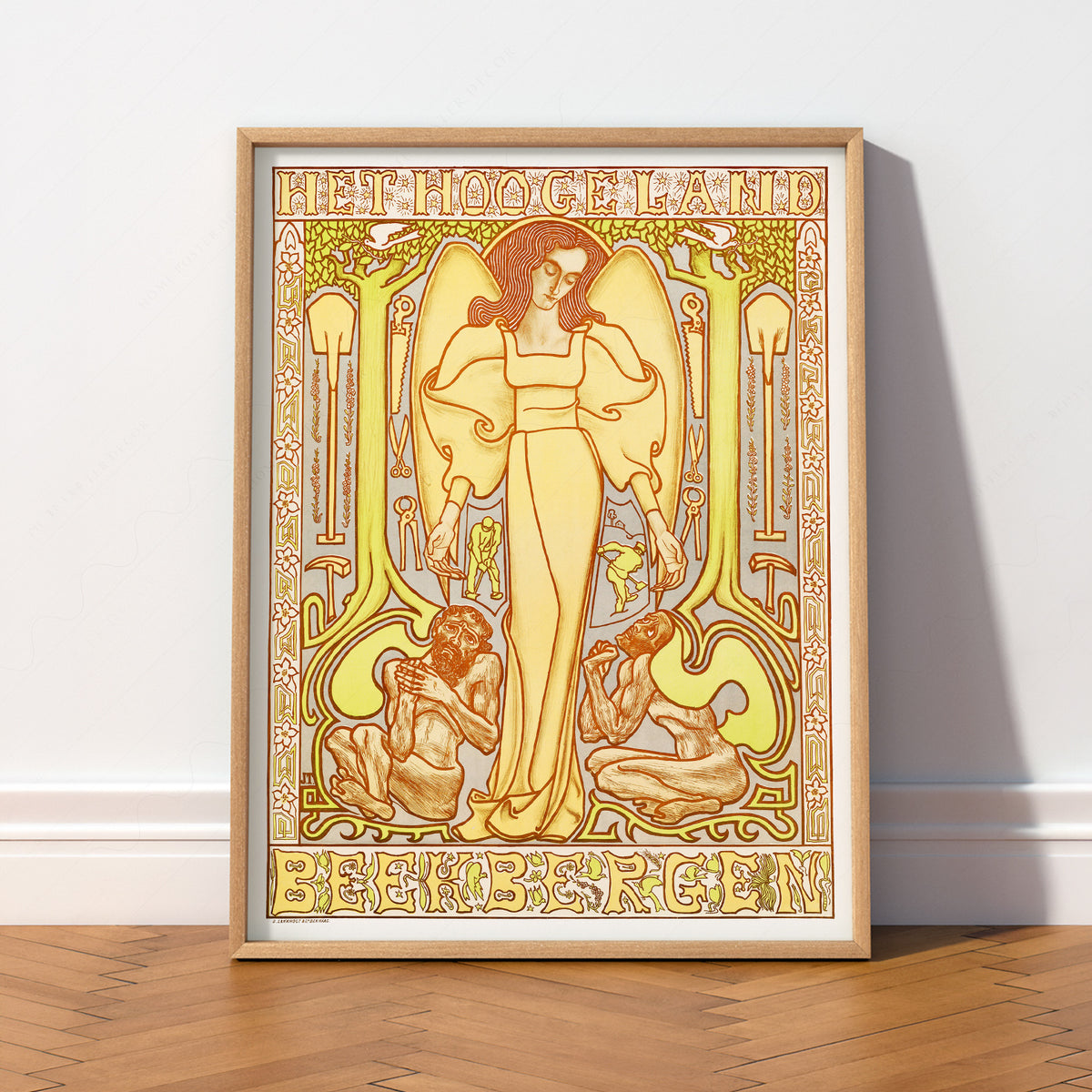 Jan Toorop Golden Decorative Figure Poster Art Print — artwork preview 2
