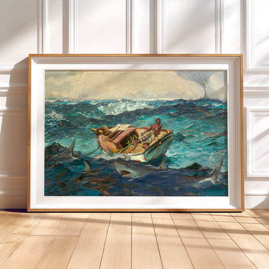 Winslow Homer Boat among the Waves Art Print — artwork preview 5