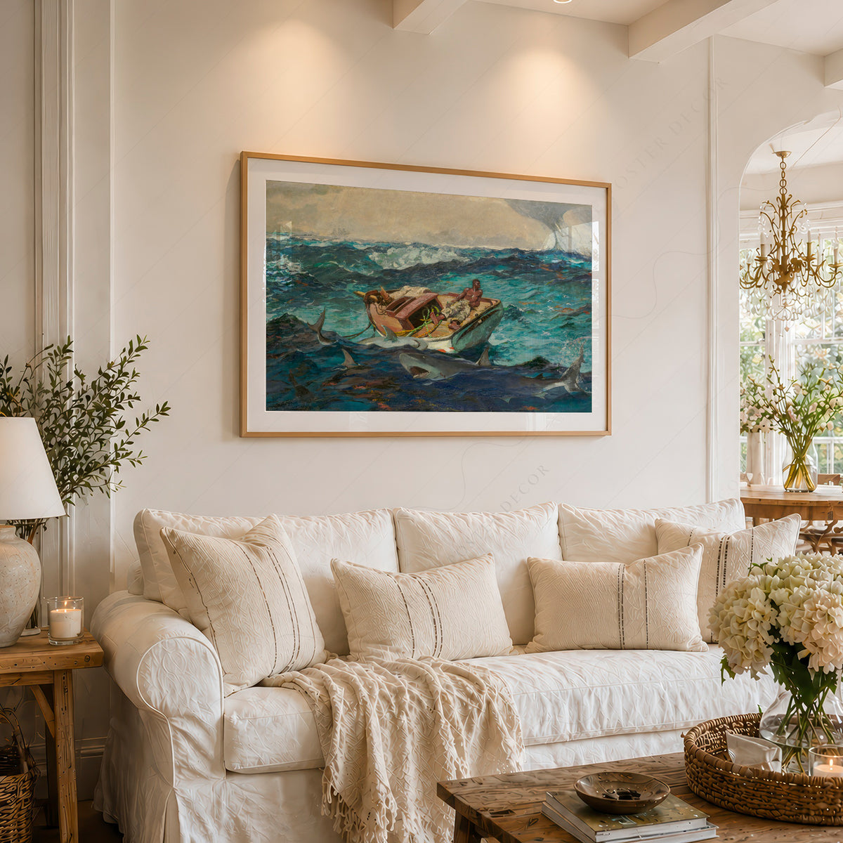 Winslow Homer Boat among the Waves Art Print — artwork preview 6