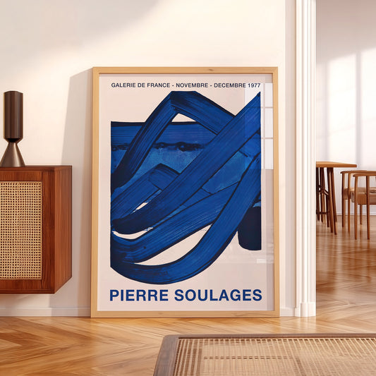 Pierre Soulages Galerie de France 1977 Exhibition Print – Modern Wall Art — artwork preview 5