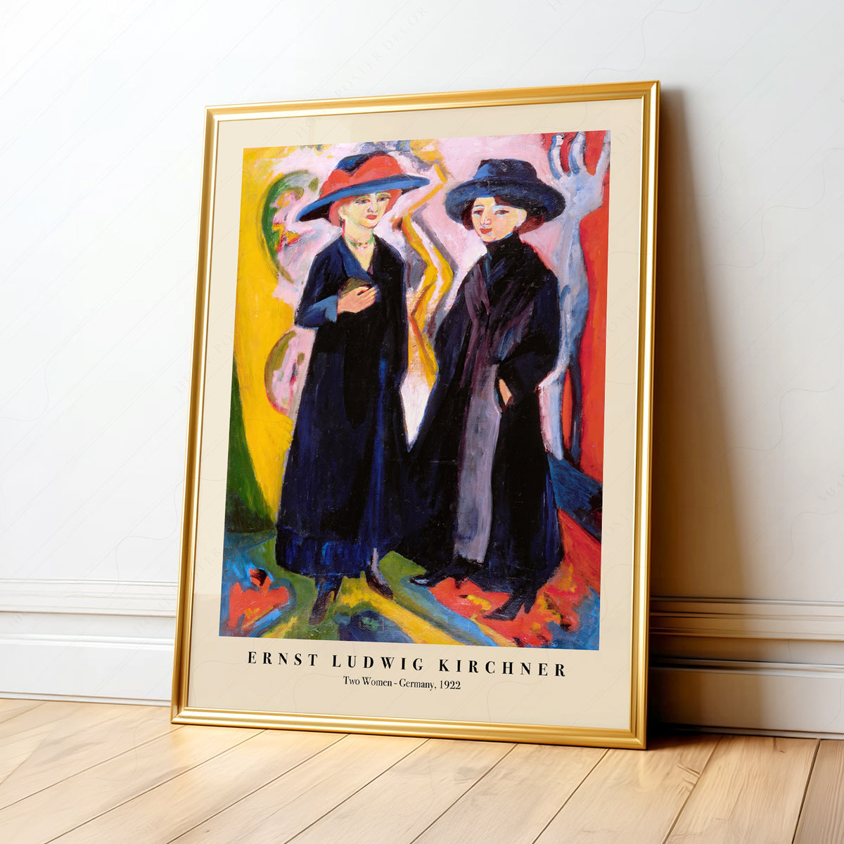 Ernst Ludwig Kirchner Two Women Exhibition Poster Art Print — artwork preview 1