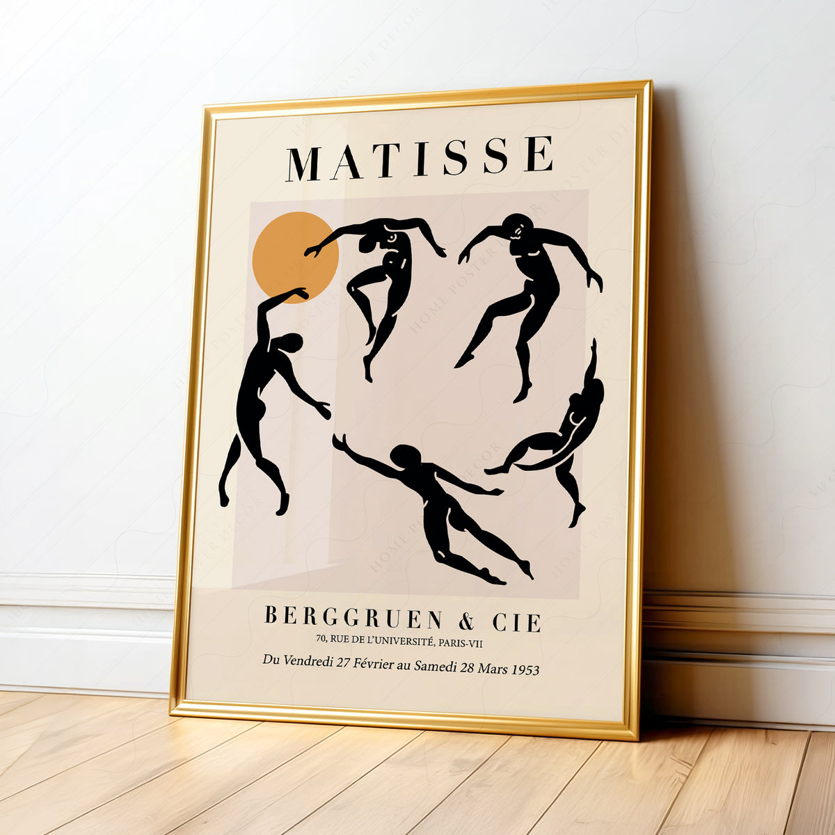 Henri Matisse Black Dancing Figures Art Print — artwork preview 1