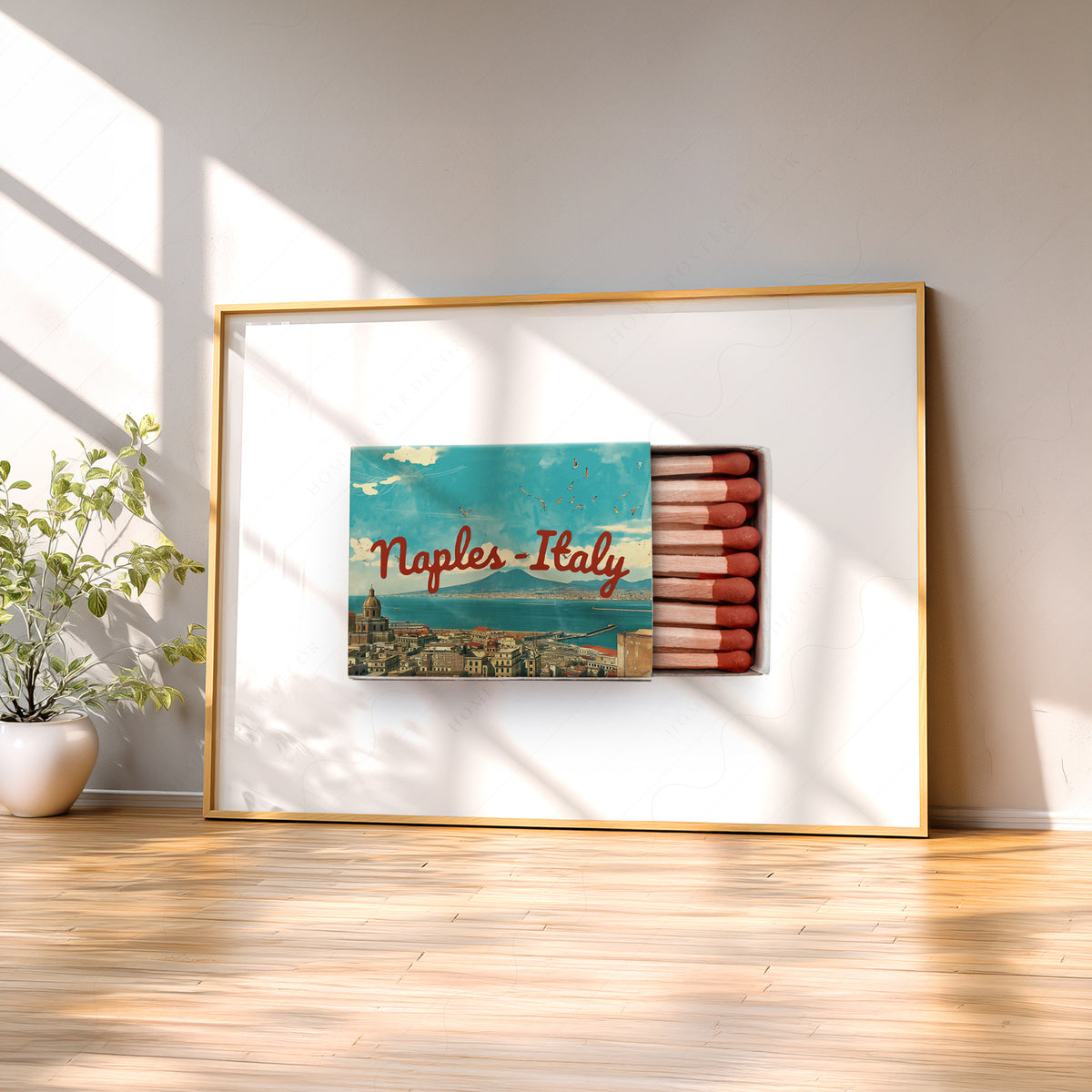 Naples Italy Matchbox Art Print — artwork preview 2