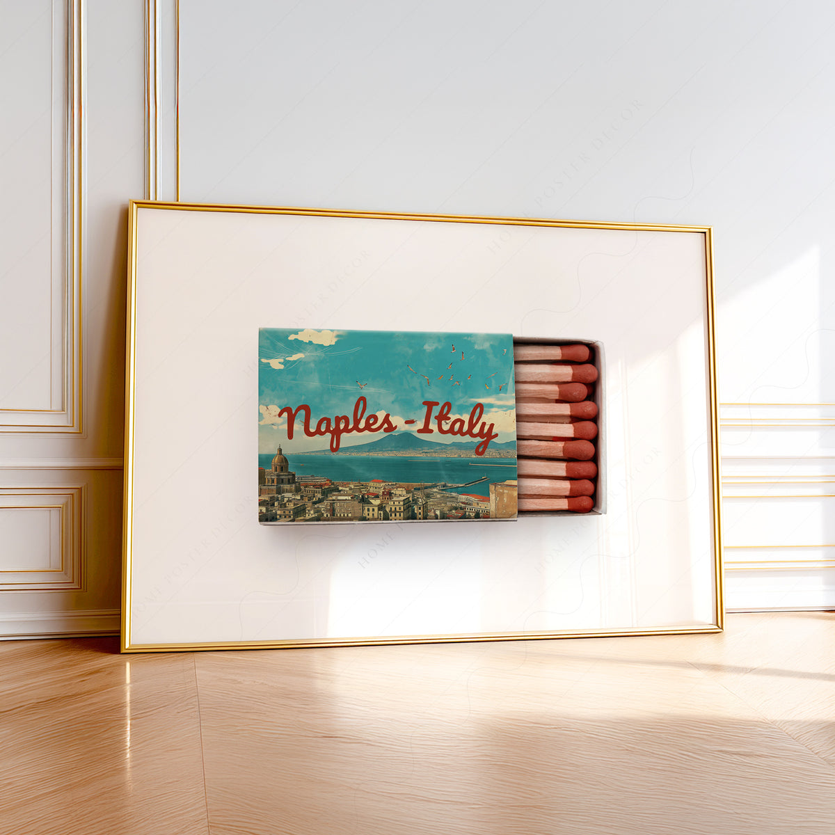 Naples Italy Matchbox Art Print — artwork preview 1