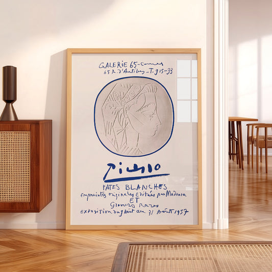 Pablo Picasso Galerie 65 Pâtes Blanches Exhibition Poster – Modern Art Print — artwork preview 5