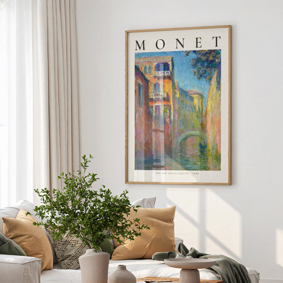 Claude Monet Rio della Salute Exhibition Poster Art Print — artwork preview 6