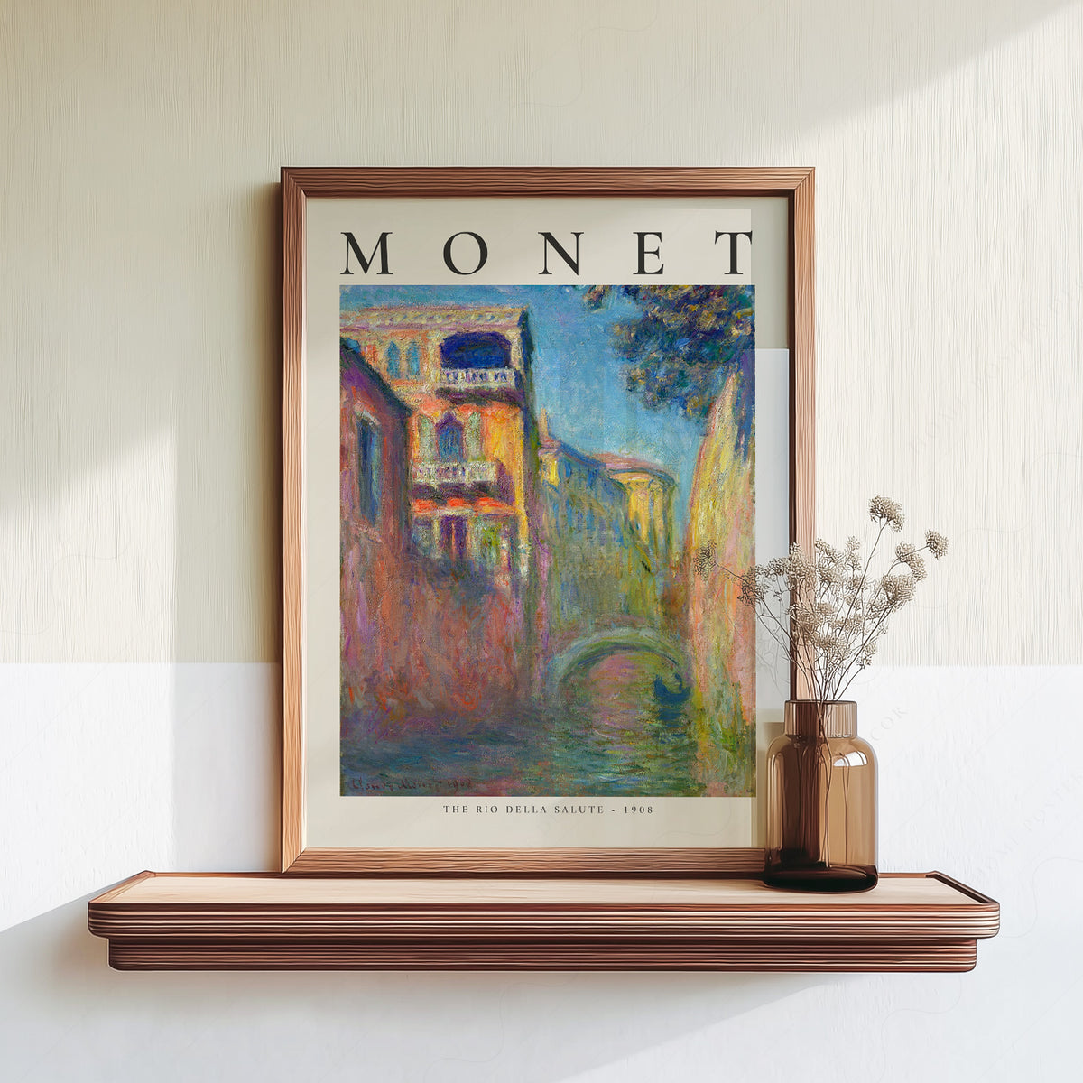 Claude Monet Rio della Salute Exhibition Poster Art Print — artwork preview 18