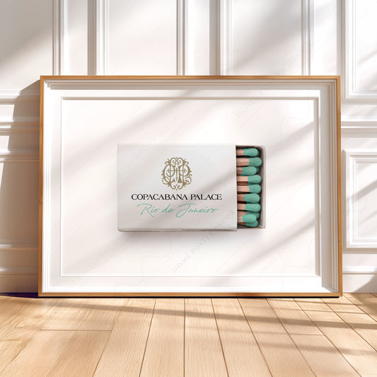 Copacabana Palace Matchbox Print – Vintage Rio de Janeiro Hotel Wall Art — artwork preview 5