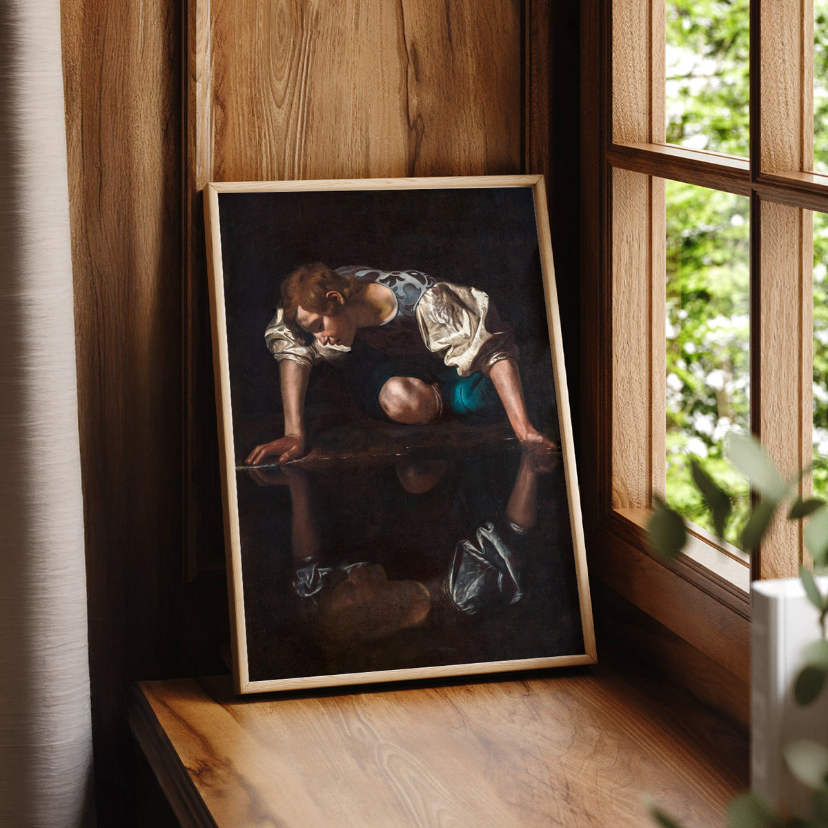 Caravaggio Narcissus Art Print – Baroque Masterpiece Wall Art Poster — artwork preview 7