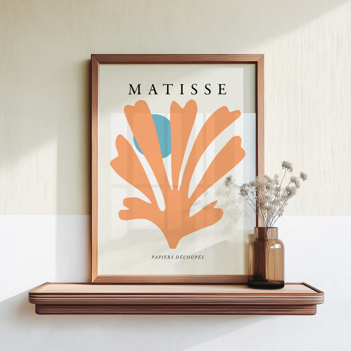 Henri Matisse Peach Organic Leaf Art Print — artwork preview 18