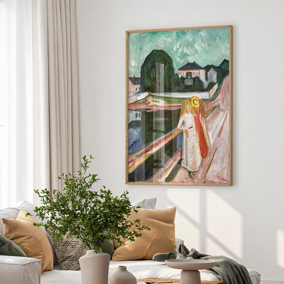 Edvard Munch Girls on the Pier Art Print — artwork preview 6