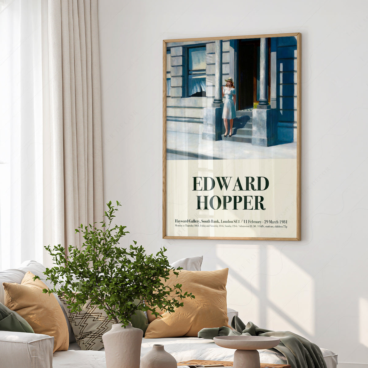 Edward Hopper Summertime Exhibition Poster Art Print — artwork preview 6