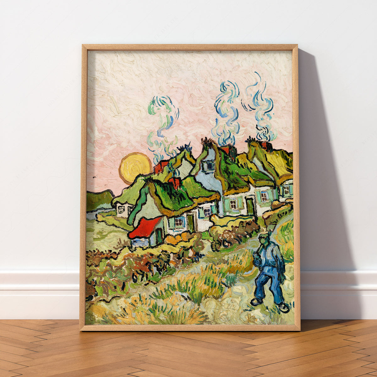 Vincent van Gogh Houses and a Figure Art Print — artwork preview 2