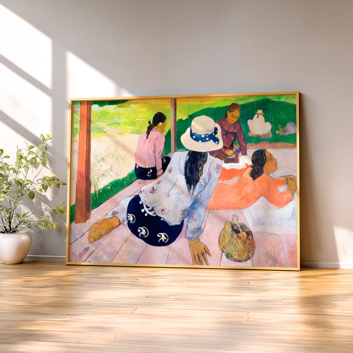 Paul Gauguin The Siesta Art Print — artwork preview 2