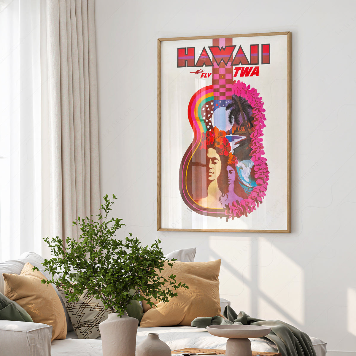 David Klein Hawaii Travel Poster Art Print — artwork preview 6