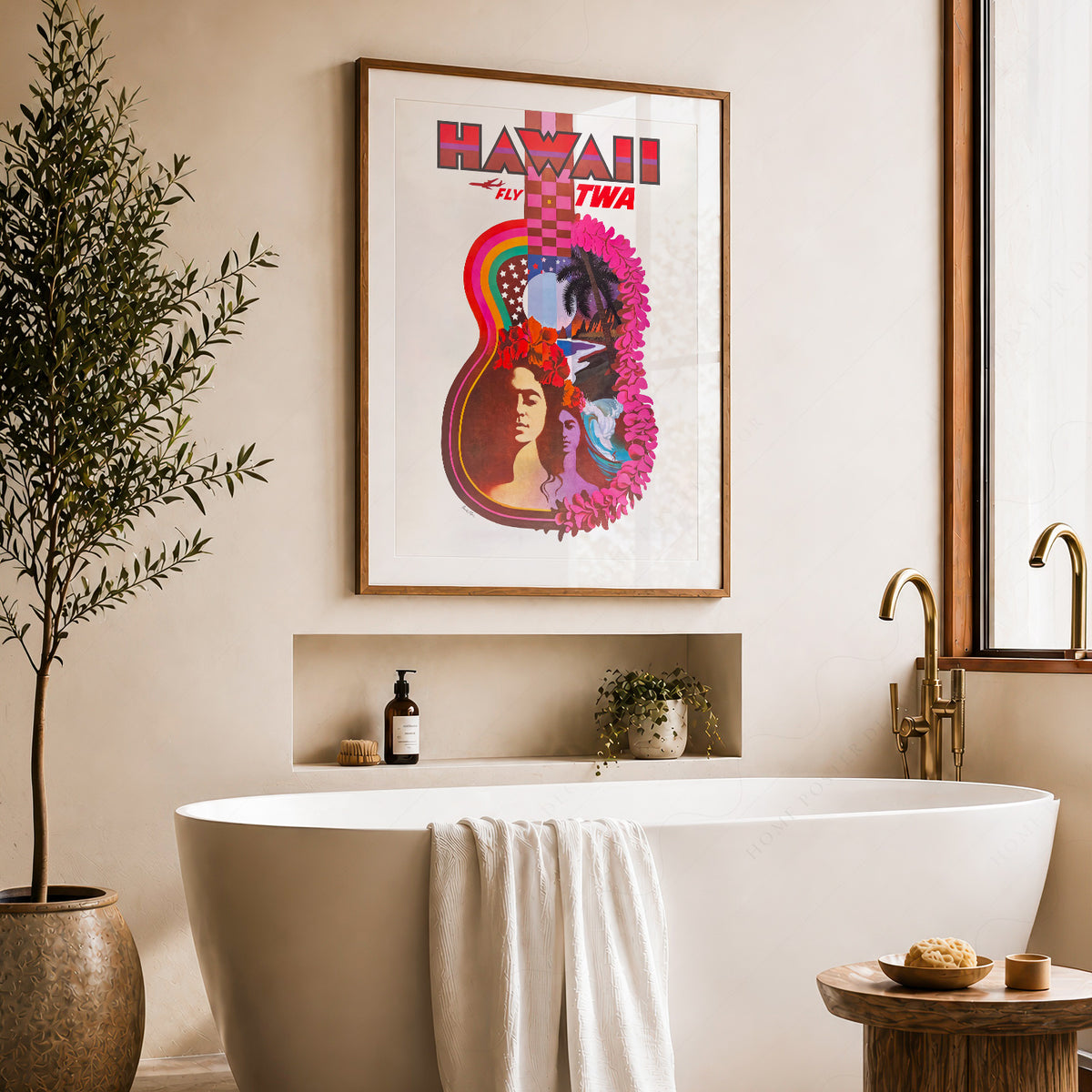 David Klein Hawaii Travel Poster Art Print — artwork preview 22