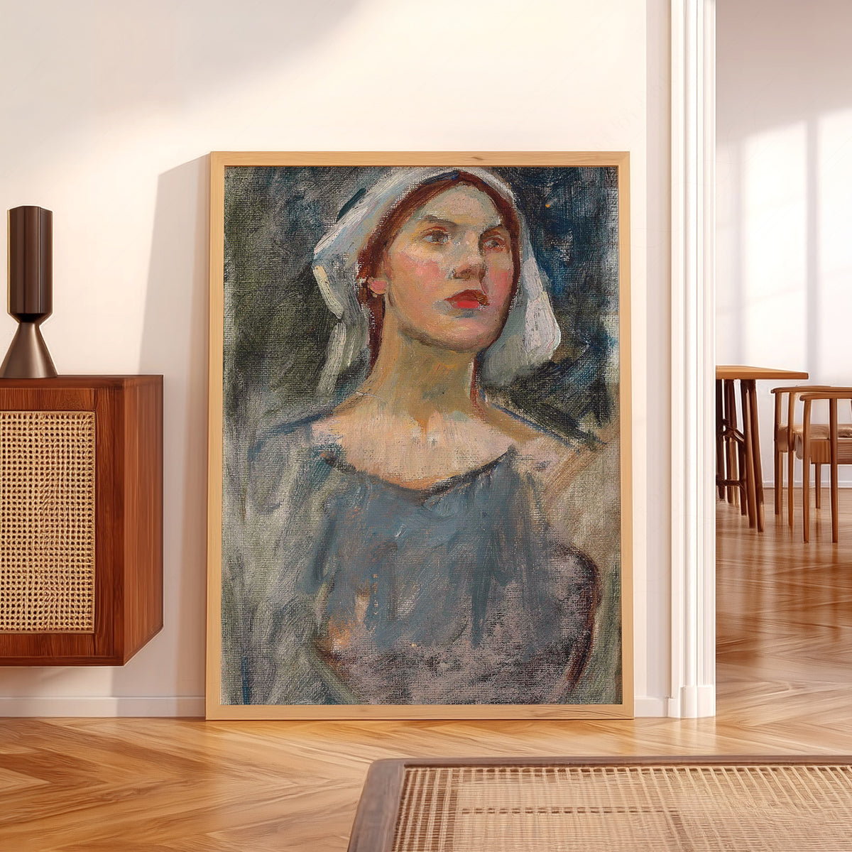 John William Waterhouse Portrait Study for The Enchanted Garden Art Print — artwork preview 5