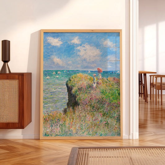 Claude Monet - Cliff Walk at Pourville Print — artwork preview 5