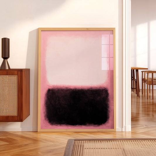 Mark Rothko Pink and Black Untitled Art Print – Abstract Expressionist Poster — artwork preview 5