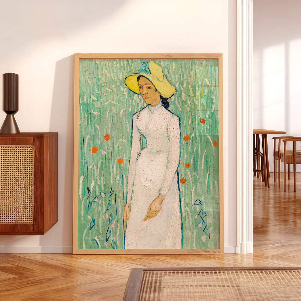 Vincent van Gogh Girl in White Exhibition Poster Art Print — artwork preview 5