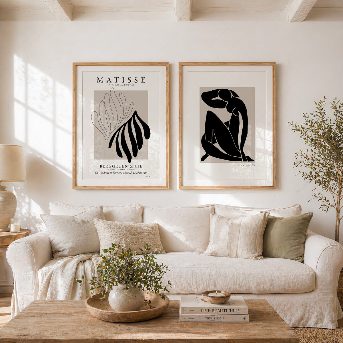 Henri Matisse Black Figure and Leaf Pair – Set of 2 Art Prints — artwork preview 11