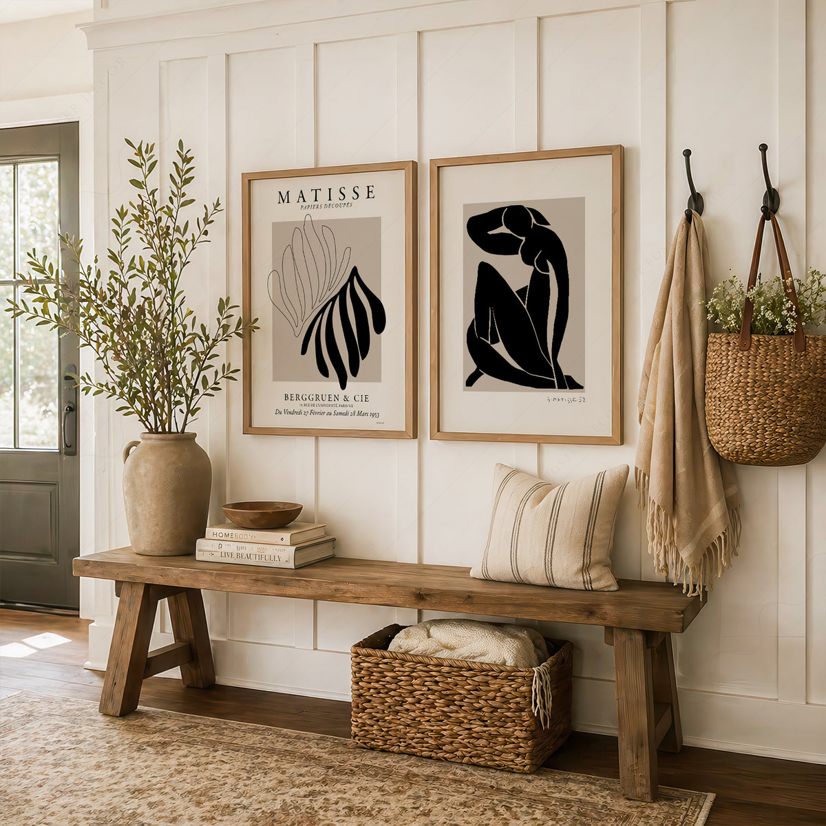 Henri Matisse Black Figure and Leaf Pair – Set of 2 Art Prints — artwork preview 16