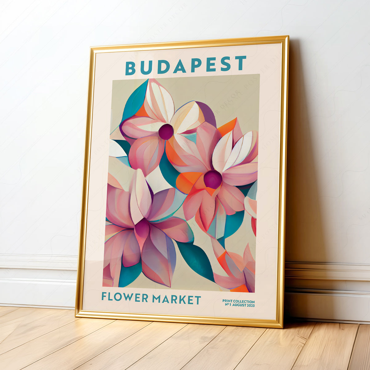 Budapest Flower Market Art Print — artwork preview 1