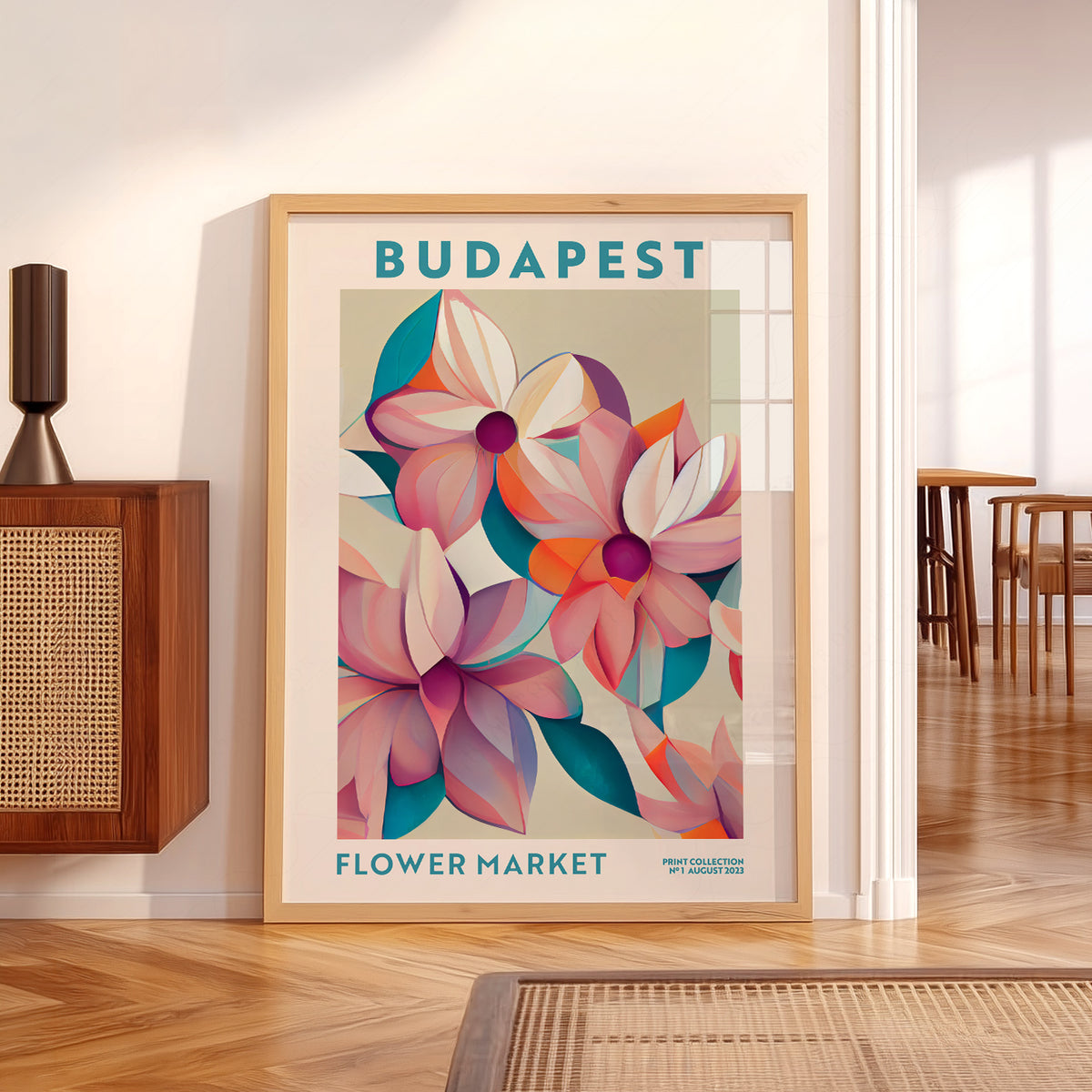 Budapest Flower Market Art Print — artwork preview 5