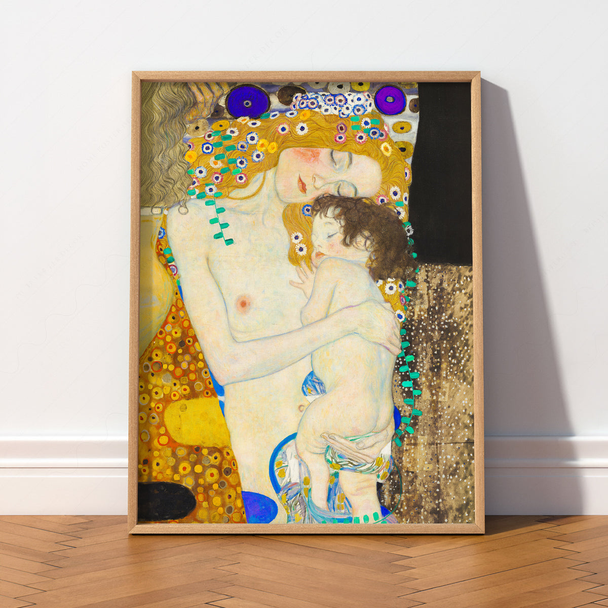 Gustav Klimt Mother and Child Art Print — artwork preview 2