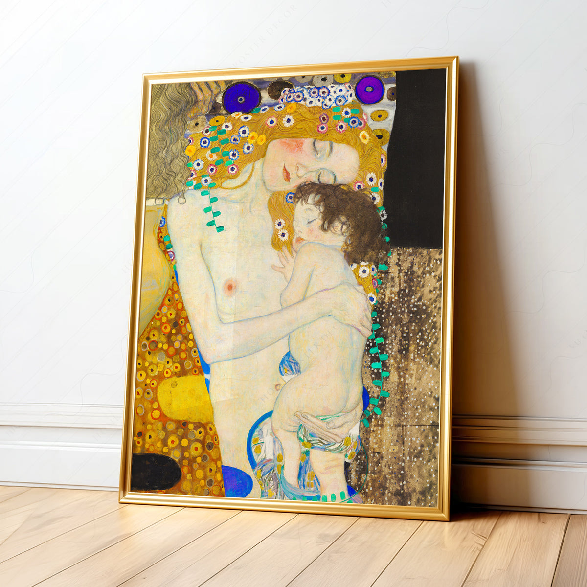 Gustav Klimt Mother and Child Art Print — artwork preview 1