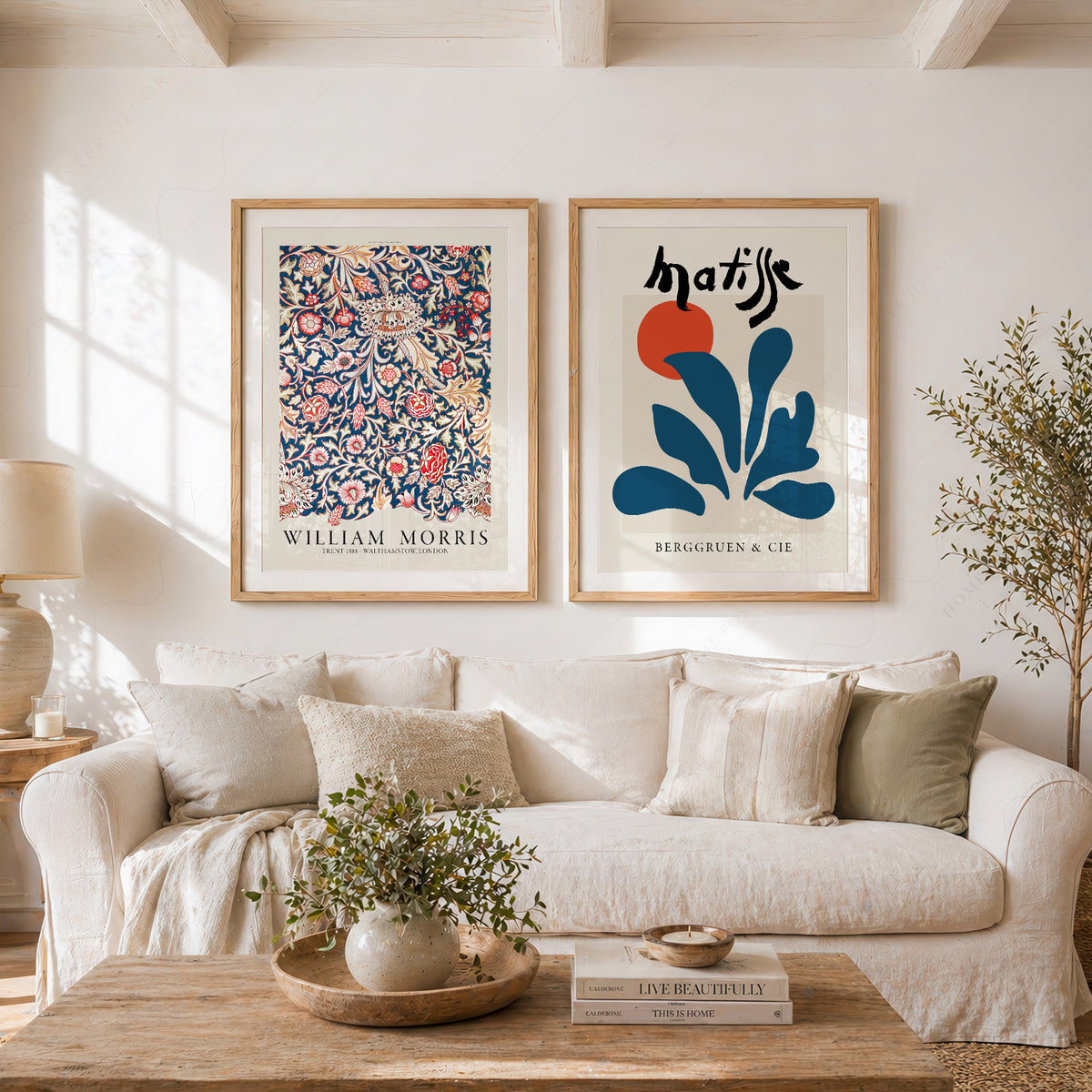 Matisse and Morris Blue Pair – Set of 2 Art Prints — artwork preview 11