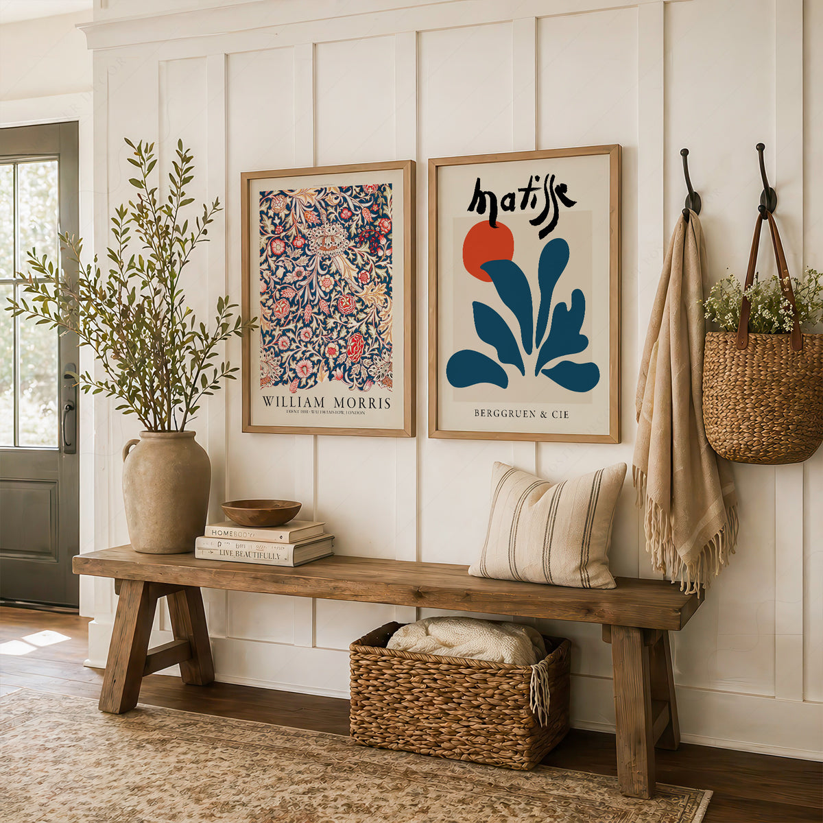 Matisse and Morris Blue Pair – Set of 2 Art Prints — artwork preview 16