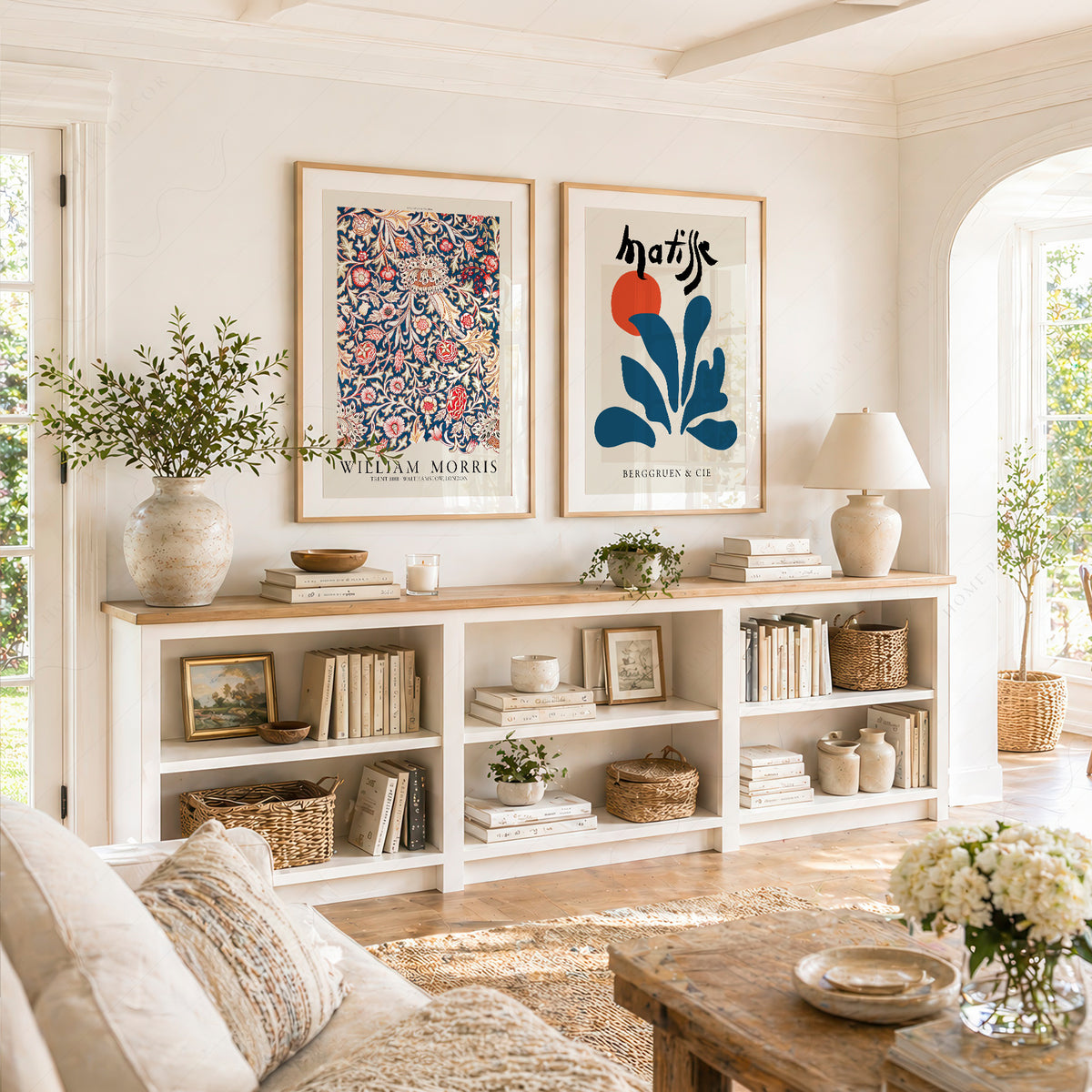 Matisse and Morris Blue Pair – Set of 2 Art Prints — artwork preview 17