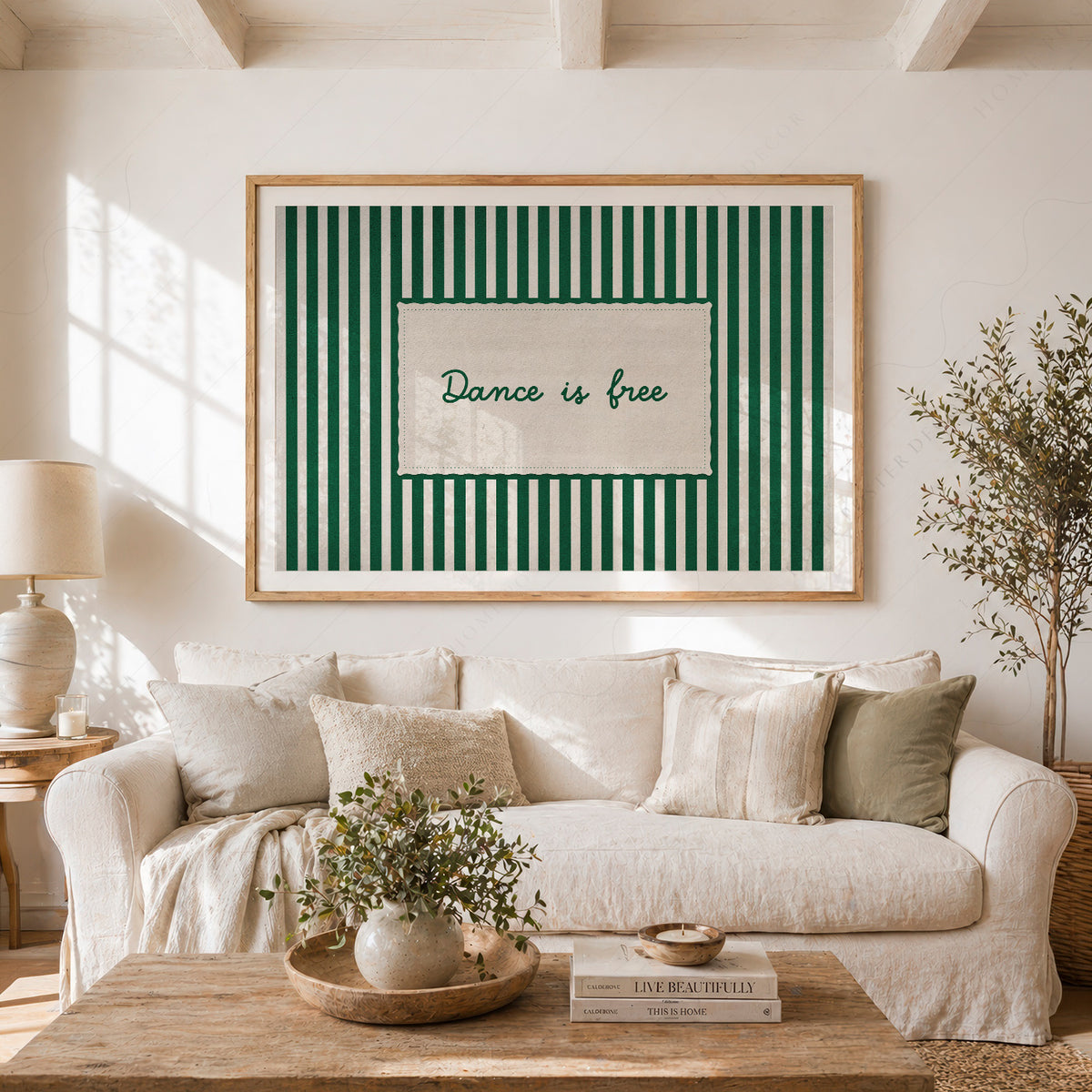 Dance Is Free Quote Art Print — artwork preview 23