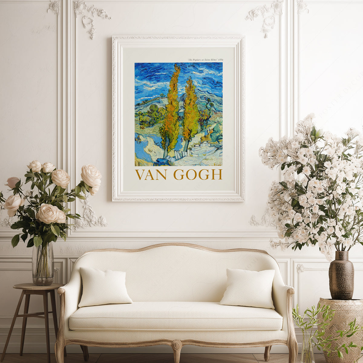 Vincent van Gogh Poplar Trees Exhibition Poster Art Print — artwork preview 17