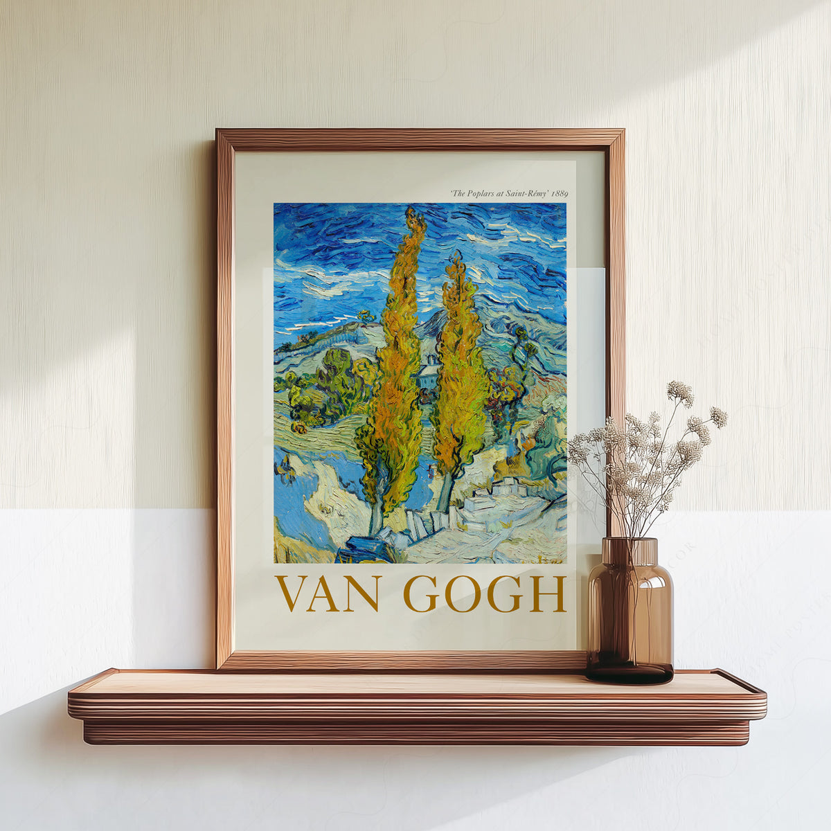 Vincent van Gogh Poplar Trees Exhibition Poster Art Print — artwork preview 18