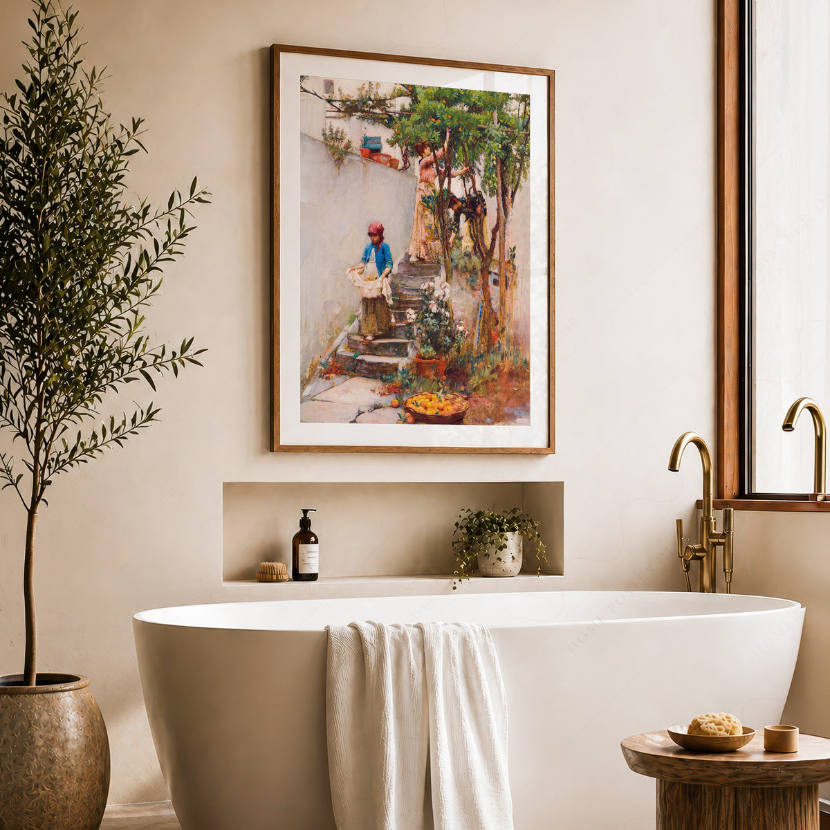John William Waterhouse An Orange Garden Art Print — artwork preview 22