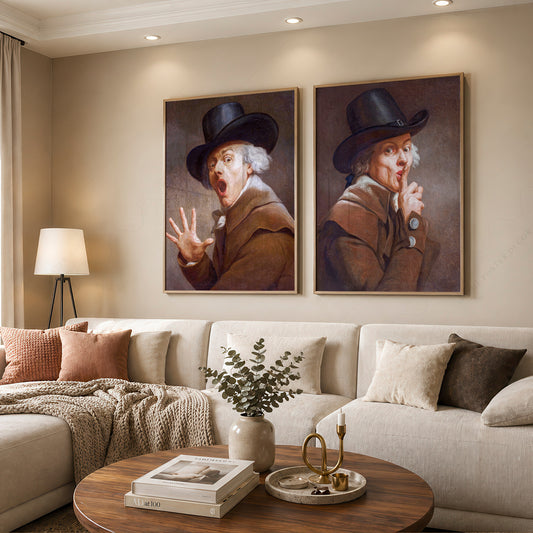 Joseph Ducreux Be Discreet & The Surprise Print Set – Funny Classical Art — artwork preview 12