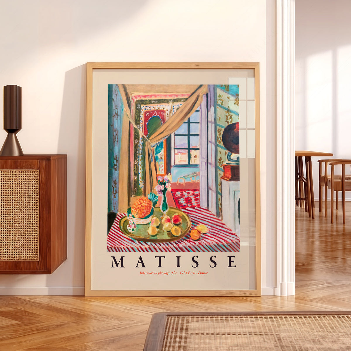 Henri Matisse Interior with a Phonograph Art Print — artwork preview 5