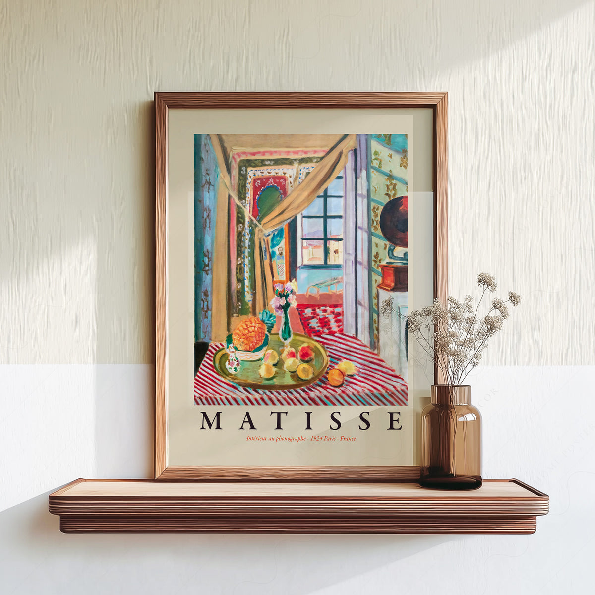 Henri Matisse Interior with a Phonograph Art Print — artwork preview 18
