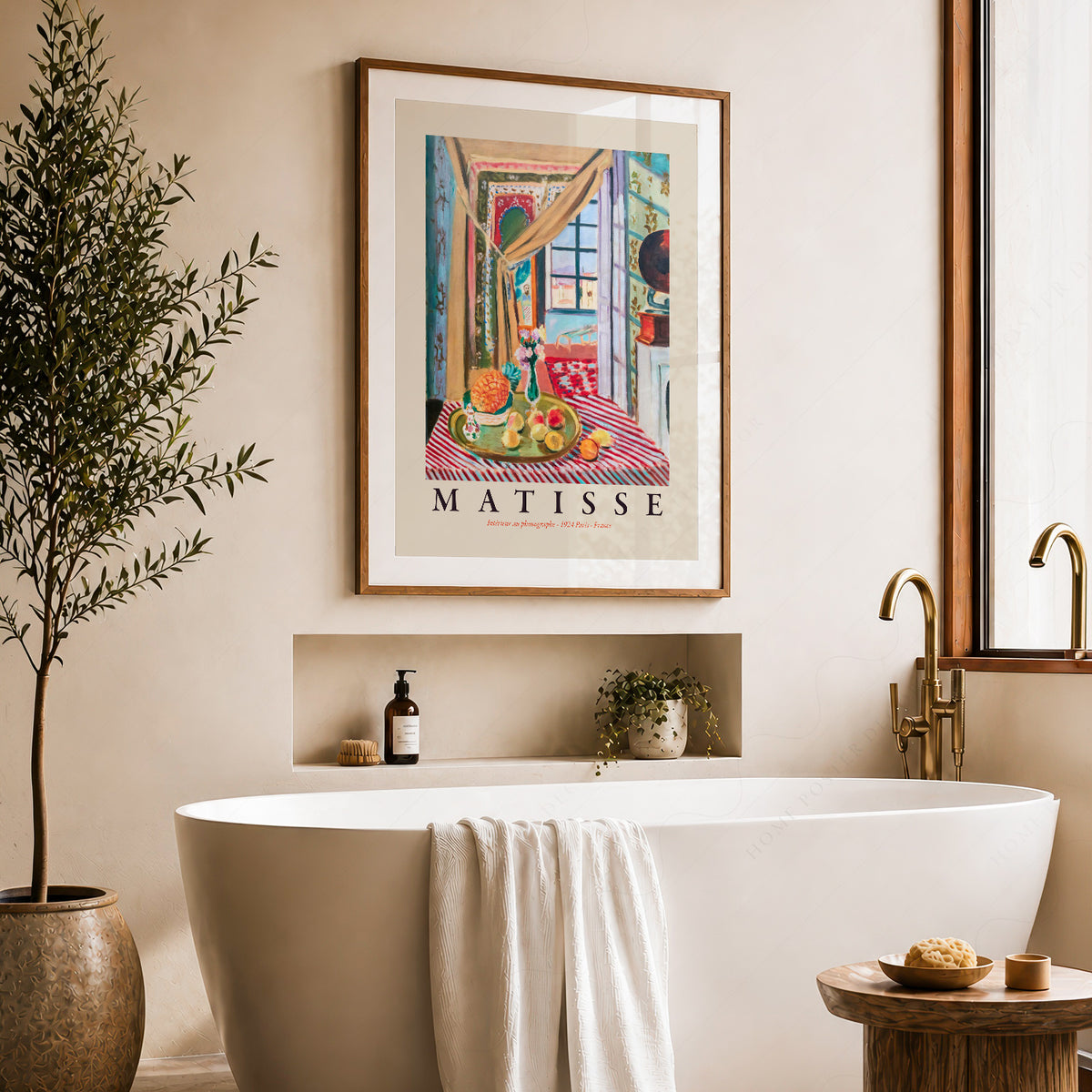 Henri Matisse Interior with a Phonograph Art Print — artwork preview 22