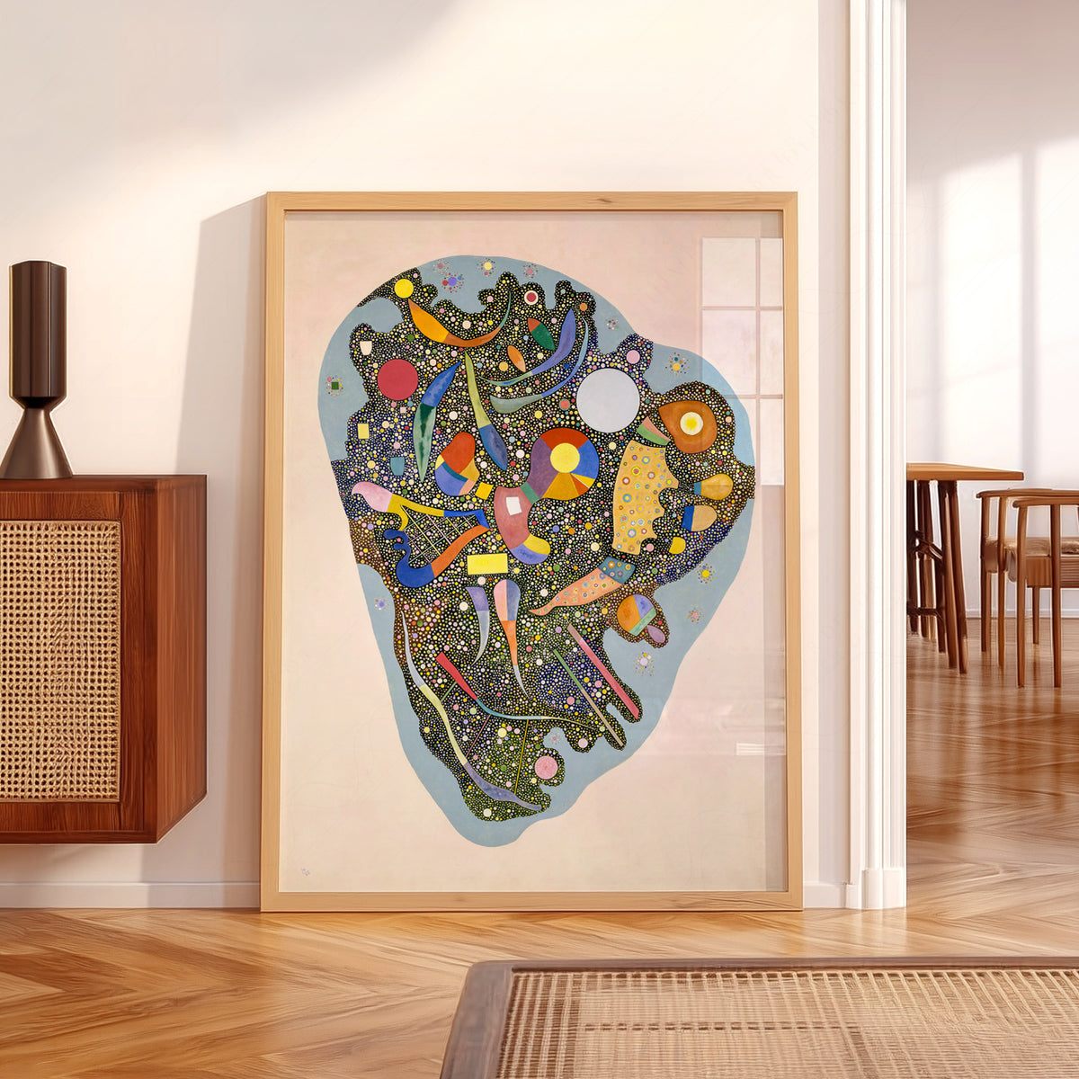 Wassily Kandinsky Colourful Abstract Dotted Forms Art Print — artwork preview 5