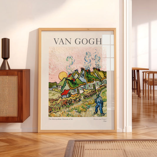 Vincent Van Gogh Houses and Figure Art Print – Famous Painting Wall Art — artwork preview 5