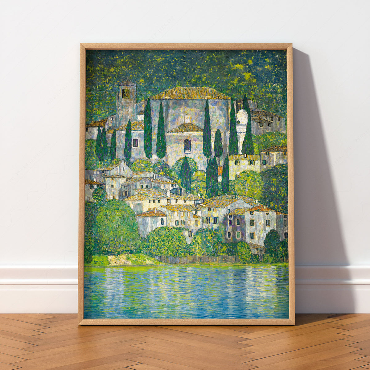 Gustav Klimt Church in Cassone Art Print — artwork preview 2