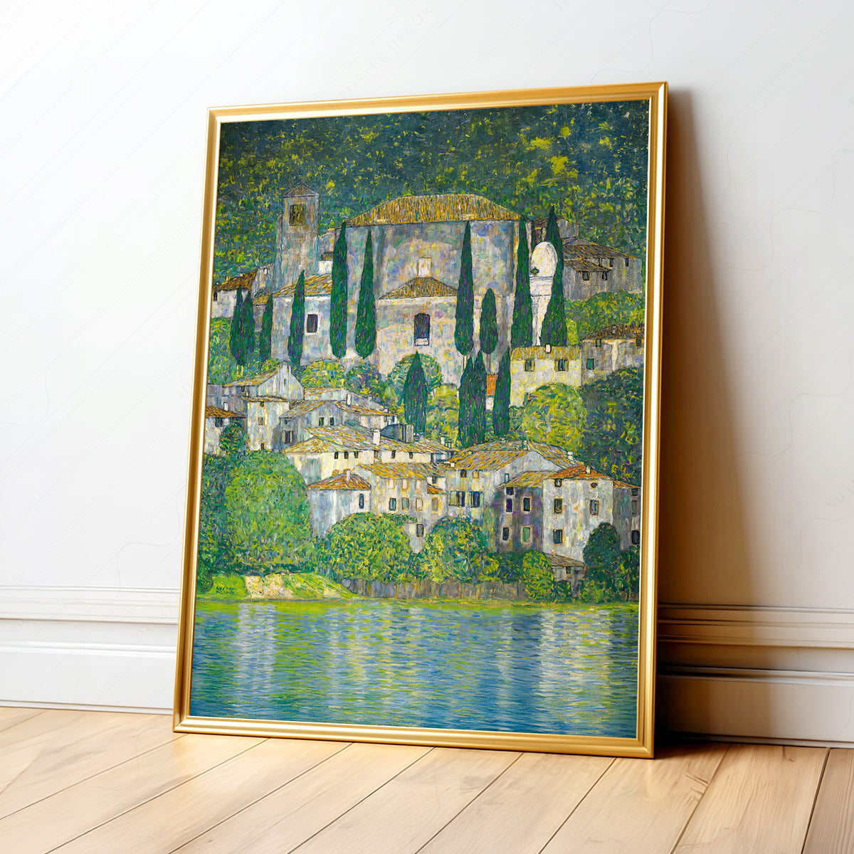 Gustav Klimt Church in Cassone Art Print — artwork preview 1