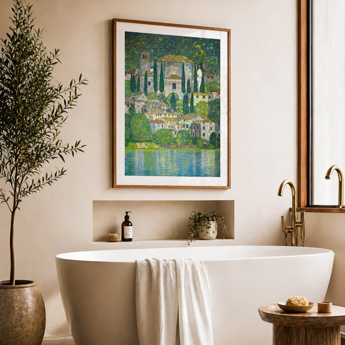 Gustav Klimt Church in Cassone Art Print — artwork preview 22